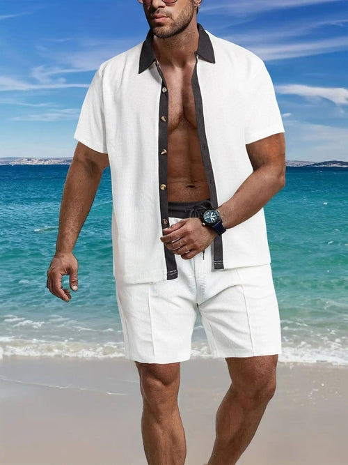 2025 Summer Hot Selling New Men's Casual Versatile beach shorts set