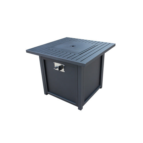 Brown Upland 30�Slat Top Gas Fire Pit Table